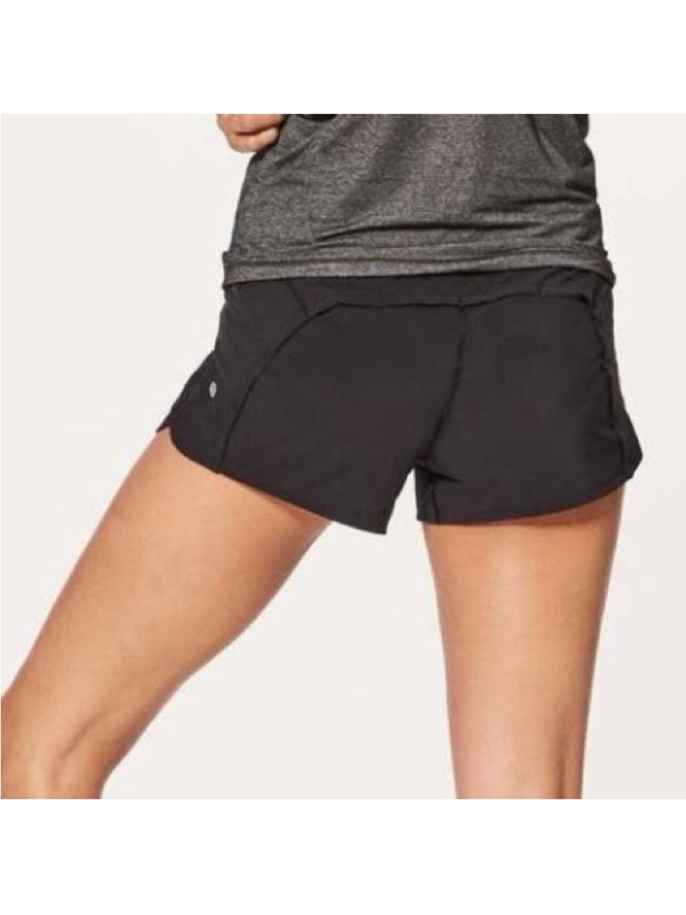 Lululemon Black Run Times Short II *4" Size 4  R84